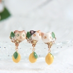猫とレモンピアス/イヤリング