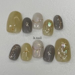 no.3  yellow × mist gray