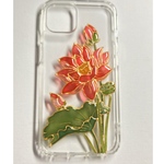 新作！！蓮の花のスマホケース②透明ハードケース