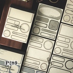 送料無料【P289コラージュ素材】海外紙モノ　ジャーナル　フレーム　ラベル　おすそ分け　バレット