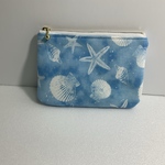 15×11ポーチ　(海の貝殻）水色