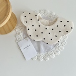 ［ 輸入生地 ］mini heart bib