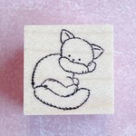 ねこのぬいぐるみゴロン　スタンプ【20㎜×20㎜】