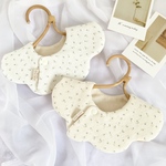˗ˏˋ eyelet knit Emily mini flower bib ˎˊ˗