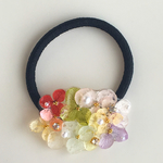 紫陽花のヘアゴム