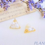 プチプラ△きまぐれ三角パールのイヤーカフ（ピアス）《再19販》