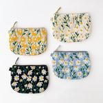 351▶フラットポーチ【S】かどまる(デイジー刺繍)