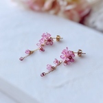 和紙ピアス「ゆれるライラック」