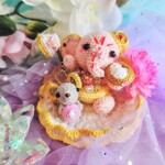 ❰ガネーシャ様(カラー▪パウダーピンク)選べるネズミｻﾝと台座付き❱です♪♪