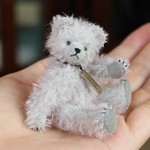 【SALE】ミニチュアテディベア青紫