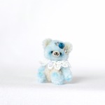 ビジュークマさん ブルー ミニチュア テディベア ドール