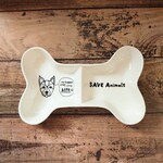 チャリティーボーン型フードボウル！宮古島の犬猫を助けよう❥❥保護活動に全額寄付します♡