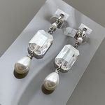 イヤリング　キレイめ　ピアス　上品　シンプル　お呼ばれ