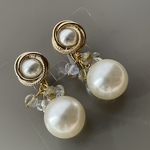 大ぶり　パール　イヤリング　ブライダル　お呼ばれ