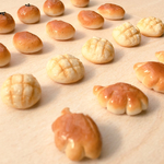 再販＊ 具がたっぷりかじられパンピアス〜あんパン&クリームパン〜