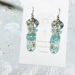 ♡海×レジン ぐで猫ちゃんピアス/イヤリング🪼♡