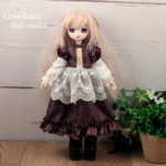 ＊オビツ22  レース付きギャザーワンピース ブライス ピュアニーモS ドール服  オビツ24＊
