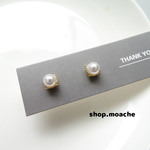 【ピアス】1ペア　パール　ビジュー　ミニピアス　小さなピアス　フォーマル　