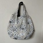 ＊がま口おまけ付き＊【ホワイトフラワー】Plump bag