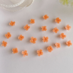 小花　パーツ 樹脂 粘土  23 オレンジ