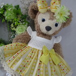＜Sale＞シェリーメイ（Sサイズ）コスチューム＊夏ドレス＊綿レース×山吹色プリント