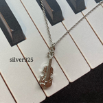 【silver925】🎻バイオリンのロングネックレス🎻
