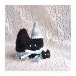 黒いねこのぬいぐるみ[さみしがりやさんのミルク色の目] Ser22
