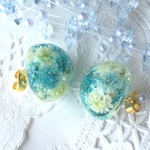 【新作】みずいろ♡お花がいっぱい詰まったピアス/イヤリング♡