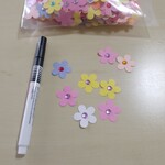 クラフトパンチ　花キラキラ　500枚