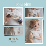 【再販8/31迄 受注製作】(light blue)ドール用ブレスレット