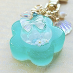 【No.13】お花のシャカシャカキーホルダー