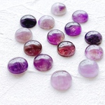 【4コ】 天然石　カボション　12ミリ　アメジスト