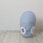 イタグレ帽子 デニム風ストライプ
