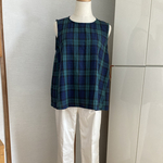 ☆sale 綿麻ノースリーブブラウス