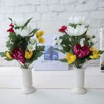 造花　仏花　上質花材　お供え　墓花　お悔み　水替え不要　お盆　166