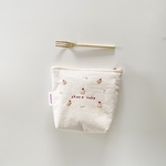 刺繍ポーチ_いちごのショートケーキ