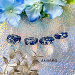 ブルーローズ 【うるリング 】青 薔薇 ドライフラワー 花びら 押し花 レジン 花 クリア うるうる ボタニカル 小花 星 月 夜空 11号～12号  リング 指輪 
