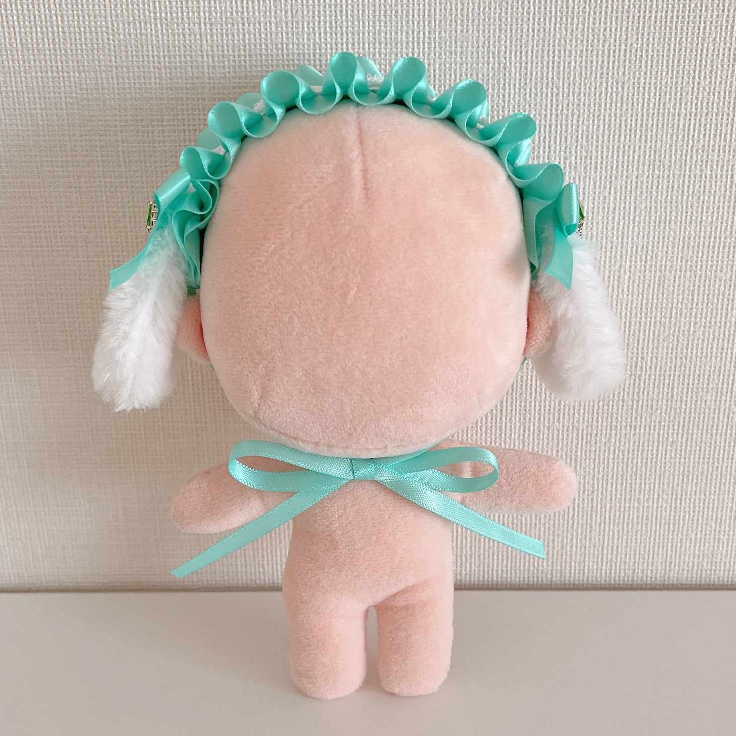 ぬい用ヘッドドレス（M・Lサイズ／うさ耳・ミント） - FLUFFY & CHEWY