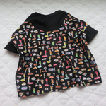 【100〜110サイズ】  昭和レトロ  ワイドtシャツ　個性的