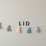 LID☆タッセルガーランド☆ミルキーカラー☆大