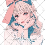 【E247】teatea.オリジナル 人物ステッカー