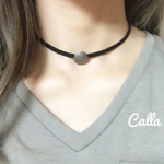 コンチョ チョーカー（BLACK）