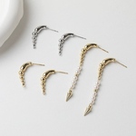  「#G80021」14kメッキ チェーン　ピアス　金具✴︎2個セット
