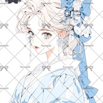 【E433】teatea.オリジナル 人物ステッカー 