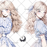 【E467】teatea.オリジナル 人物ステッカー 