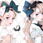 【E474】teatea.オリジナル 人物ステッカー 