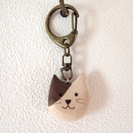 猫の顔キーホルダー③