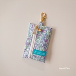 キーケース ( ランドセル ) リールキーホルダー付き　* FORGET ME NOT - blue