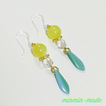 【樹脂ピアス】ライム&レモン  ピアス