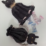 逆さコウモリ巾着【棒針編みDLパターン】